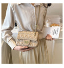 High-grade Diamond Pattern Chain Bag Women's Simple All-match