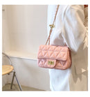 High-grade Diamond Pattern Chain Bag Women's Simple All-match
