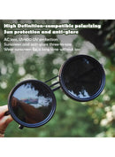 9 Gear Adjustable Tint Round Polarized Sunglasses/نظارات شمسية مستقطبة مستديرة بعدسة قابلة للتعتيم