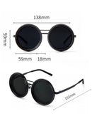 9 Gear Adjustable Tint Round Polarized Sunglasses/نظارات شمسية مستقطبة مستديرة بعدسة قابلة للتعتيم