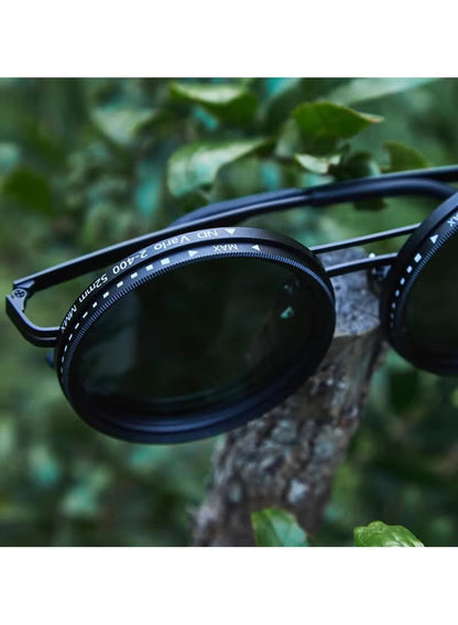 9 Gear Adjustable Tint Round Polarized Sunglasses/نظارات شمسية مستقطبة مستديرة بعدسة قابلة للتعتيم